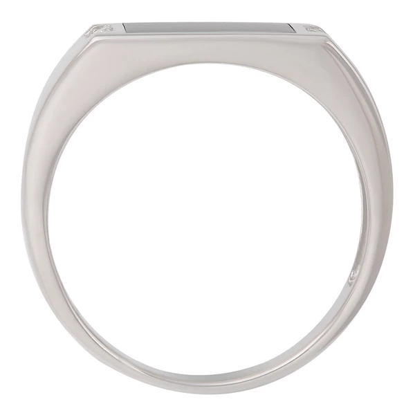 Кольцо с эмалью и фианитом из серебра 925 пробы 3