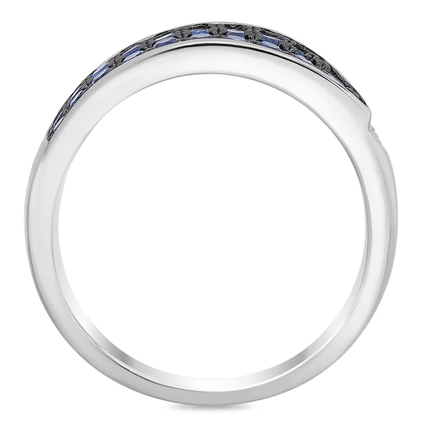 Кольцо с цирконами из серебра 925 пробы 3