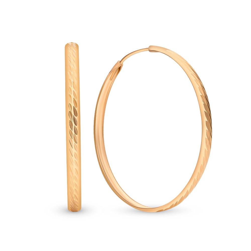Серьги конго из серебра 925 пробы