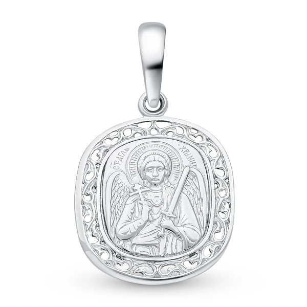 Икона Ангел Хранитель из серебра 925 пробы 1
