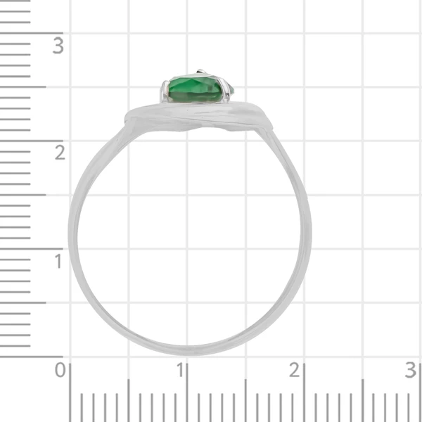 Кольцо с ювелирным кристаллом из серебра 925 пробы 3