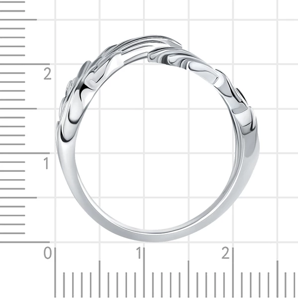 Кольцо из серебра 925 пробы 4
