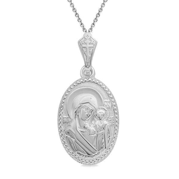 Икона Казанская из серебра 925 пробы