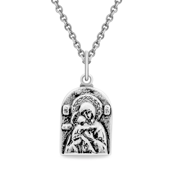 Икона Владимирская из серебра 925 пробы 1