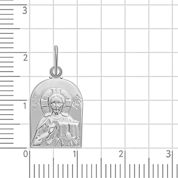 Икона Спас Вседержитель из серебра 925 пробы 2