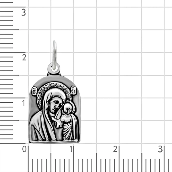 Икона Казанская из серебра 925 пробы 2