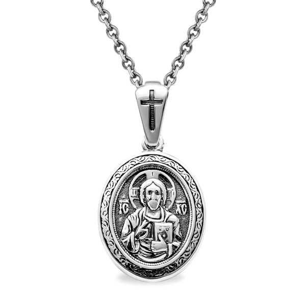 Икона Спас Вседержитель, Казанская из серебра 925 пробы