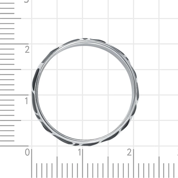 Кольцо с фианитами из серебра 925 пробы