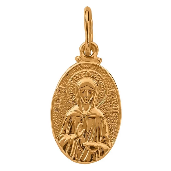 Икона Матрона из красного золота 585 пробы