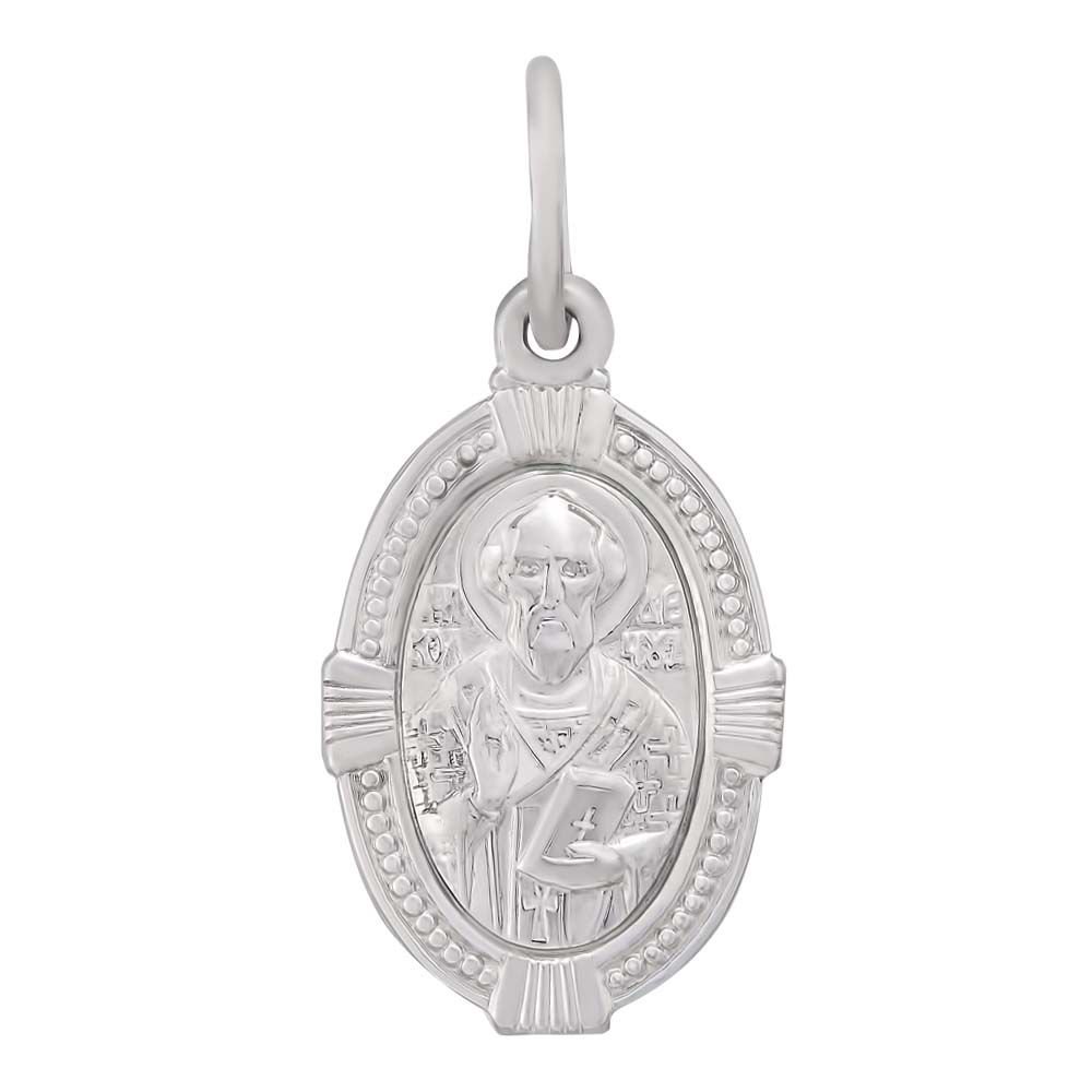 Икона Николай Чудотворец из серебра 925 пробы