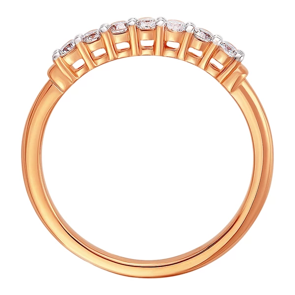 Кольцо с бриллиантами из красного золота 585 пробы 3