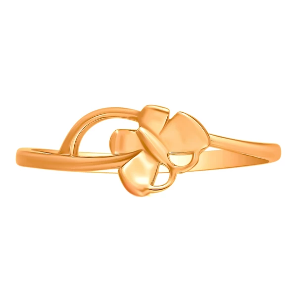 Кольцо  Бабочка из красного золота 375 пробы