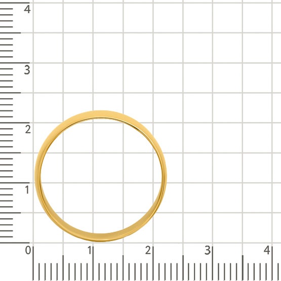 Кольцо обручальное из желтого золота 585 пробы