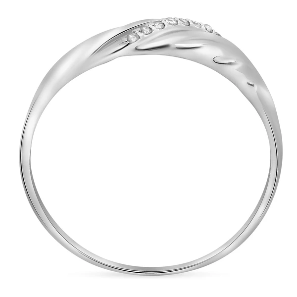 Кольцо с бриллиантами из белого золота 585 пробы 3