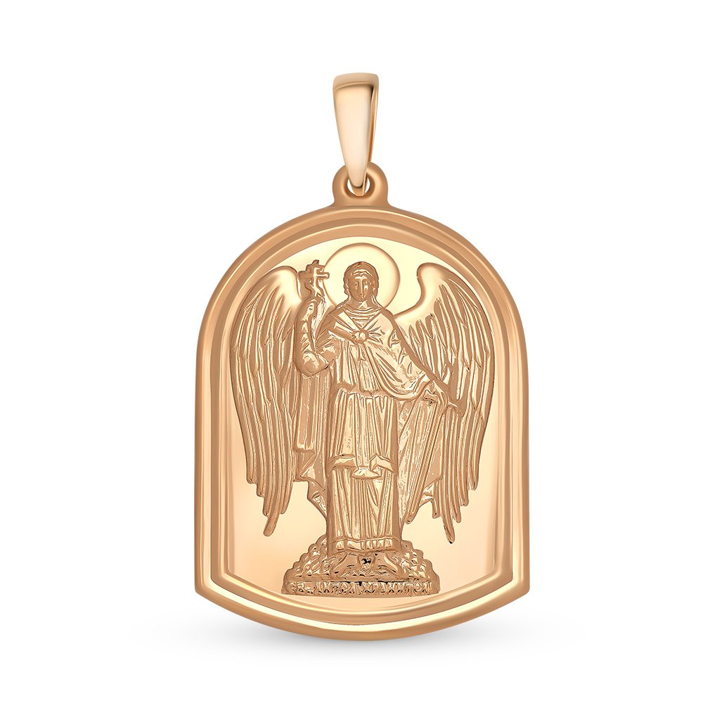 Икона Николай Чудотворец из красного золота 585 пробы