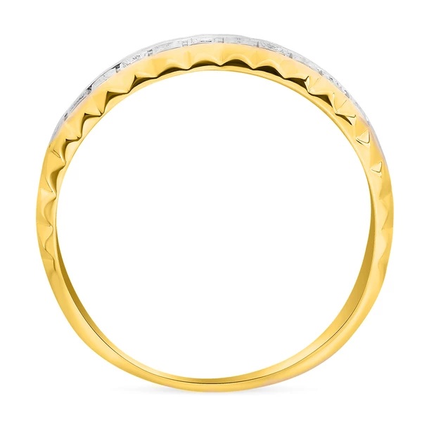 Кольцо с бриллиантами из желтого золота 585 пробы 3