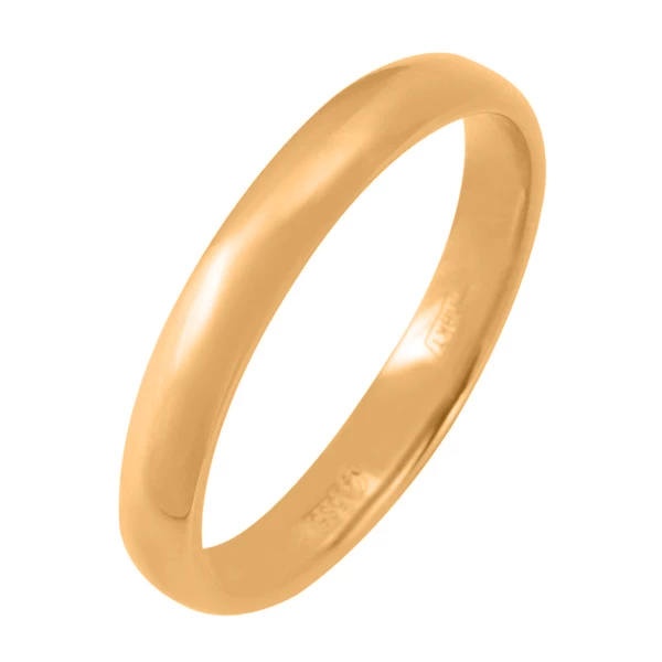 Кольцо обручальное из красного золота 585 пробы 1