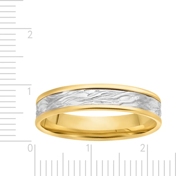 Кольцо из комбинированного золота 585 пробы 2