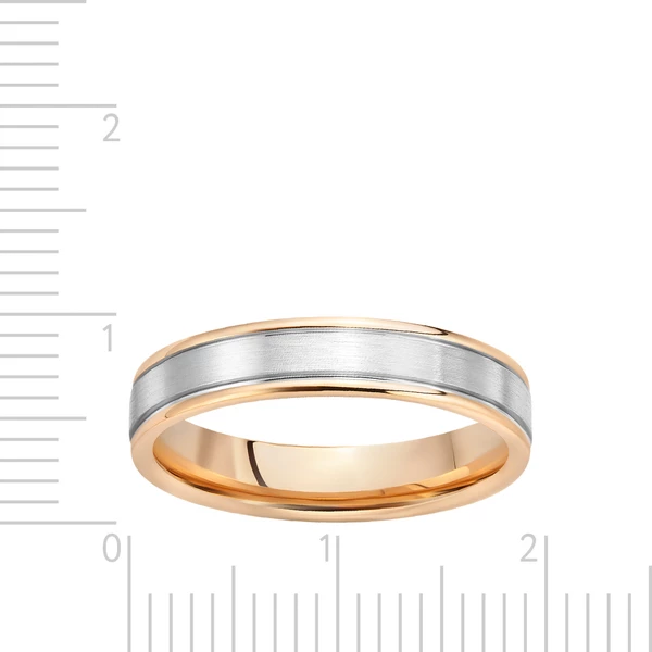 Кольцо из комбинированного золота 585 пробы 2