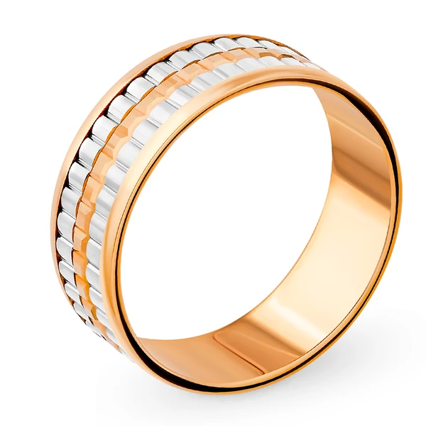 Кольцо из комбинированного золота 585 пробы 1