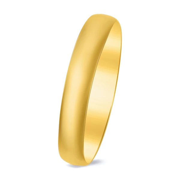 Кольцо обручальное из желтого золота 585 пробы 1