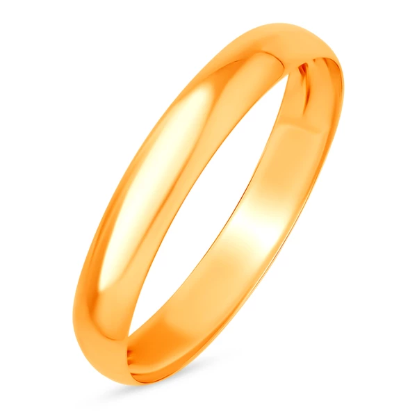 Кольцо обручальное из красного золота 375 пробы 1