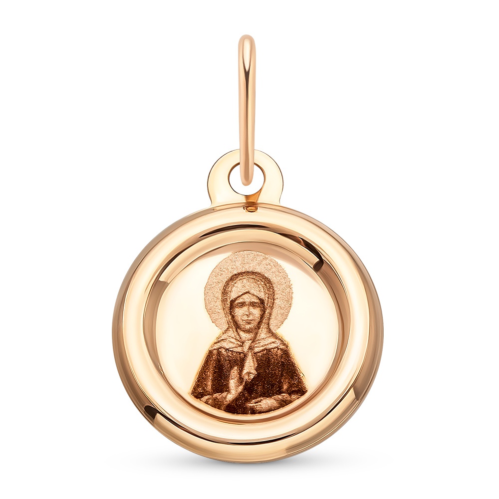 Икона Матрона из красного золота 375 пробы
