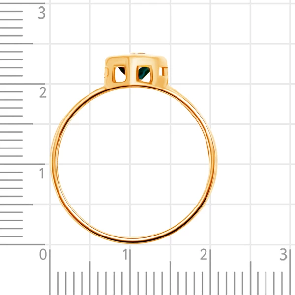Кольцо с топазом из красного золота 375 пробы 3