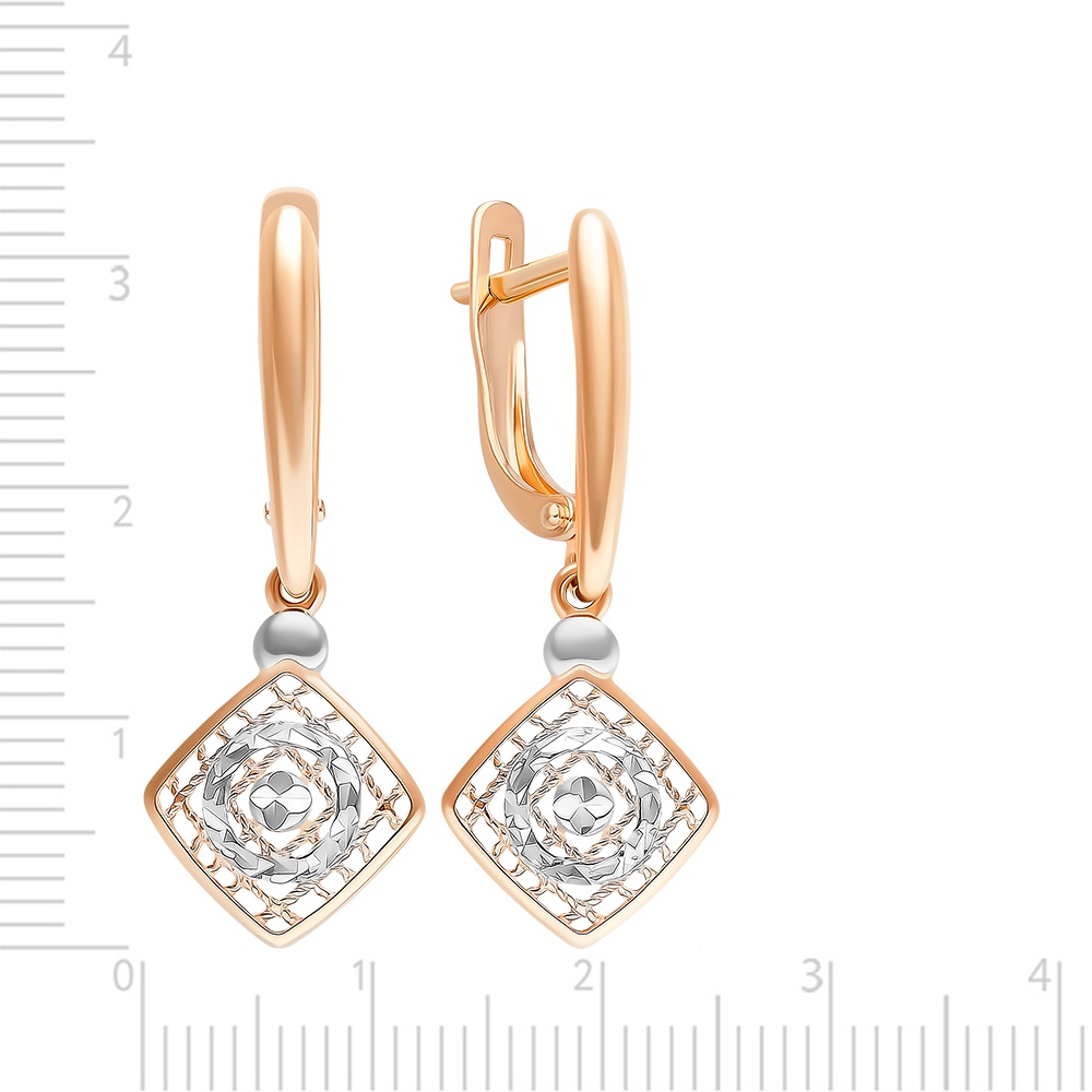 Серьги из красного золота 375 пробы