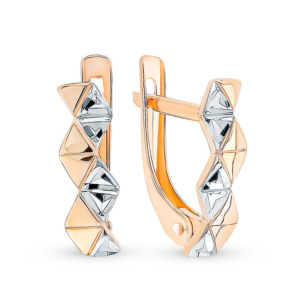 Серьги из красного золота 585 пробы