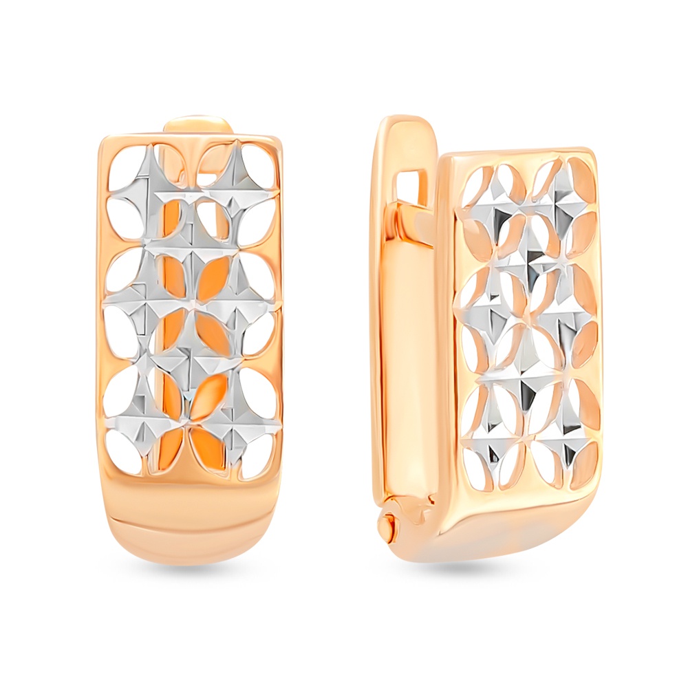 Серьги из красного золота 375 пробы