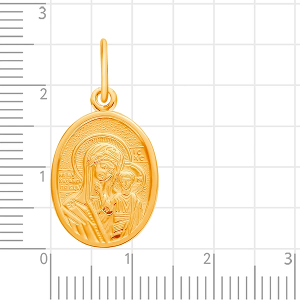 Икона Казанская из красного золота 375 пробы 2