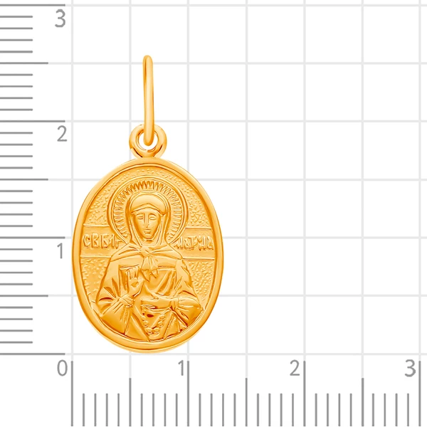 Икона Матрона из красного золота 375 пробы 2