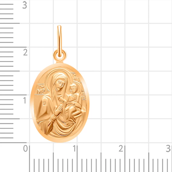 Икона Смоленская из красного золота 375 пробы 2