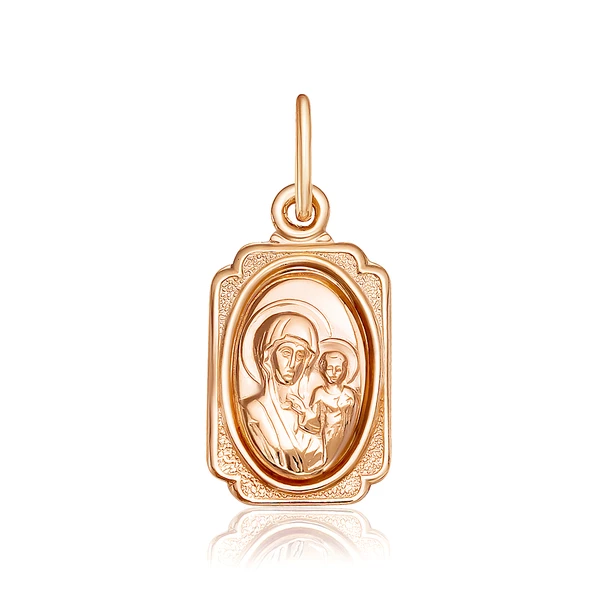 Икона Казанская из красного золота 375 пробы 1