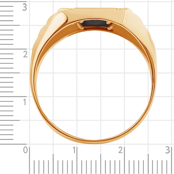 Кольцо с фианитами из красного золота 585 пробы 4