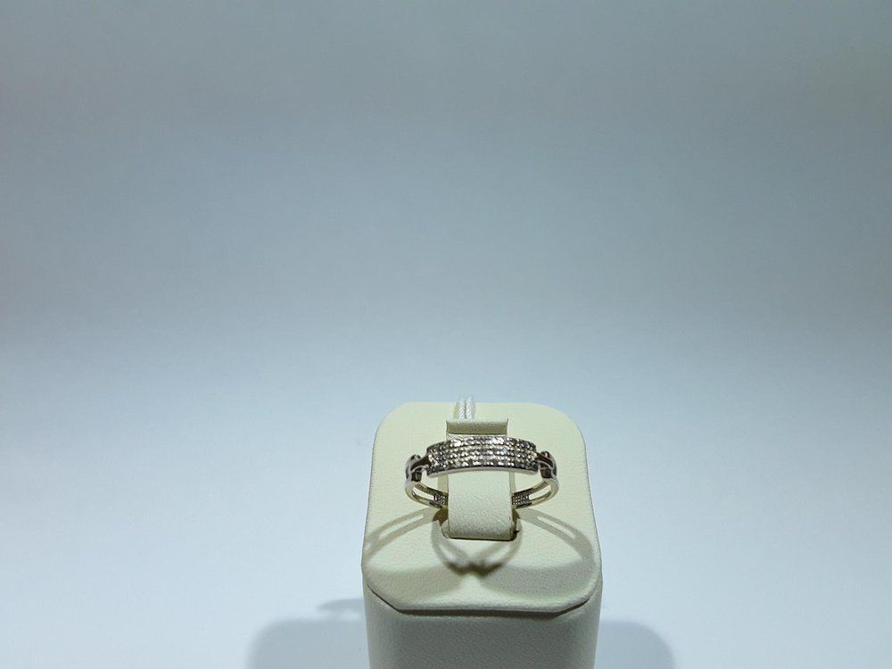 Кольцо с бриллиантами из белого золота 585 пробы