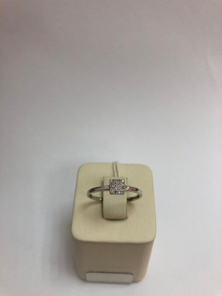 Кольцо с бриллиантами из белого золота 585 пробы