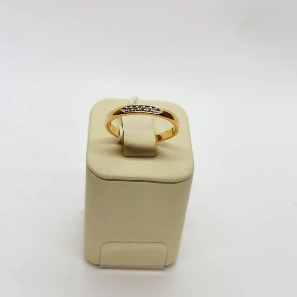 Кольцо с цитринами из красного золота 585 пробы 1