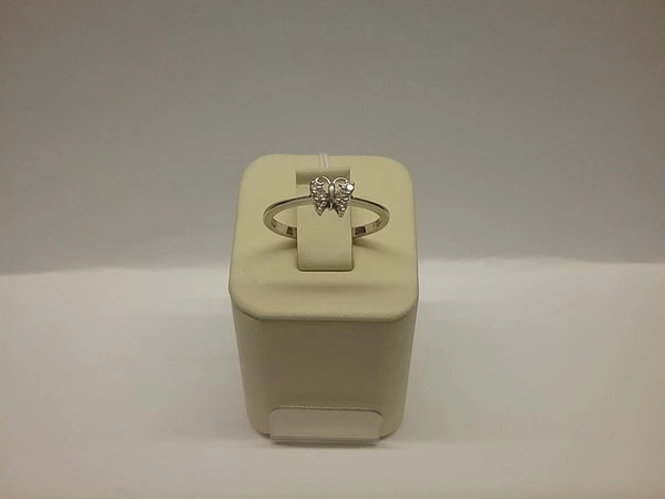 Кольцо с бриллиантами из белого золота 750 пробы 1