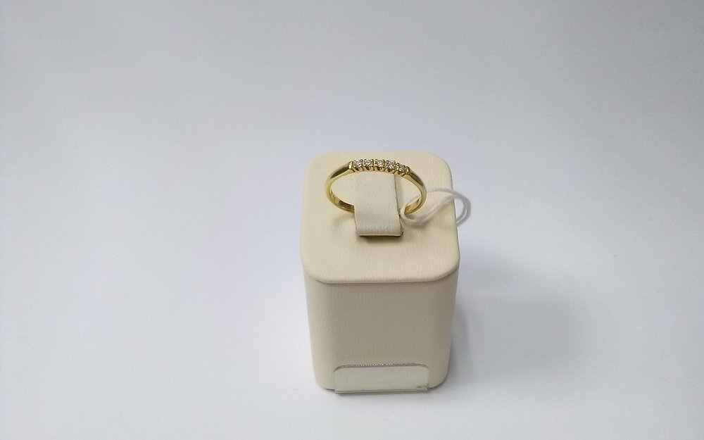 Кольцо с бриллиантами из красного золота 750 пробы