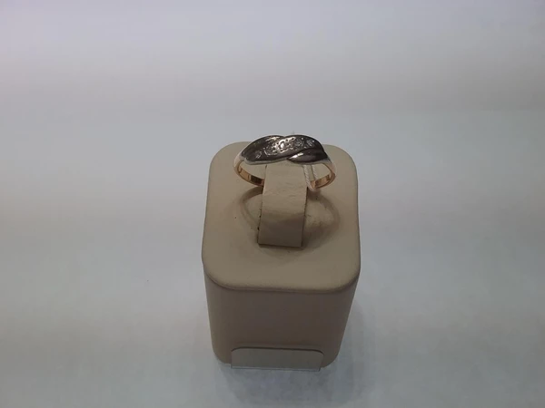 Кольцо с бриллиантом из белого золота 583 пробы 1