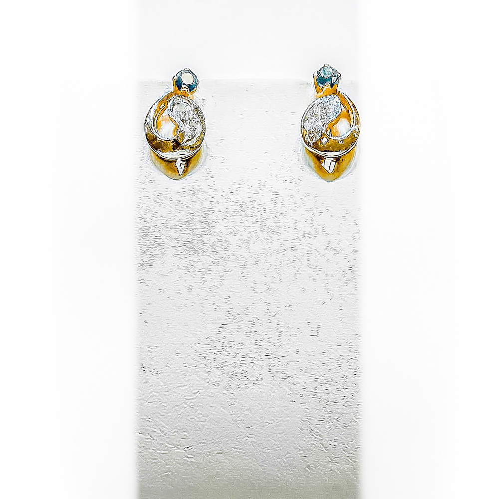 Серьги из красного золота 585 пробы