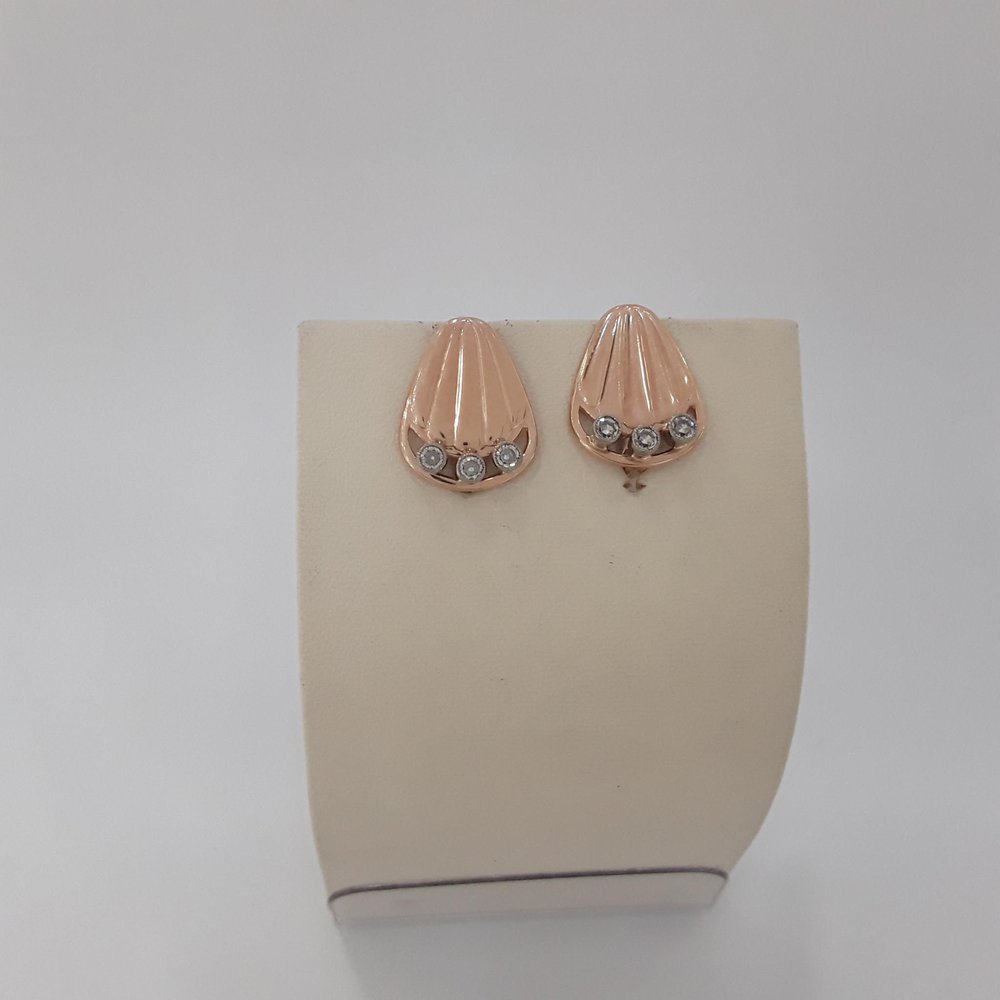 Серьги из красного золота 583 пробы