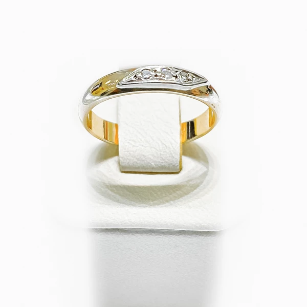 Кольцо с бриллиантами из красного золота 583 пробы 1