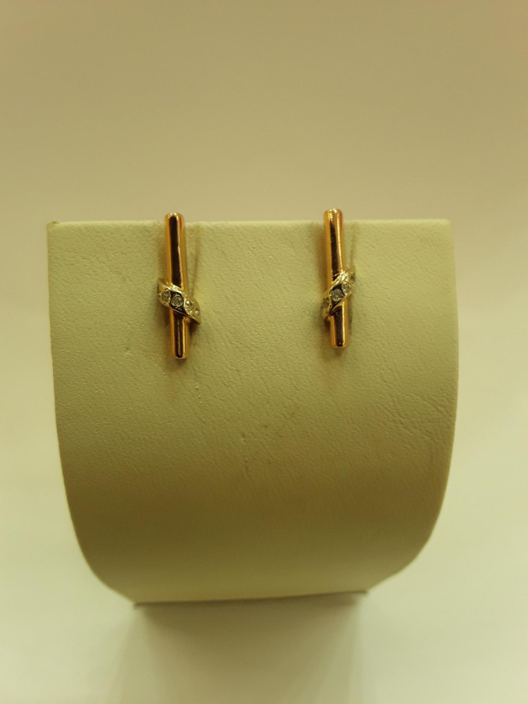 Серьги из красного золота 585 пробы