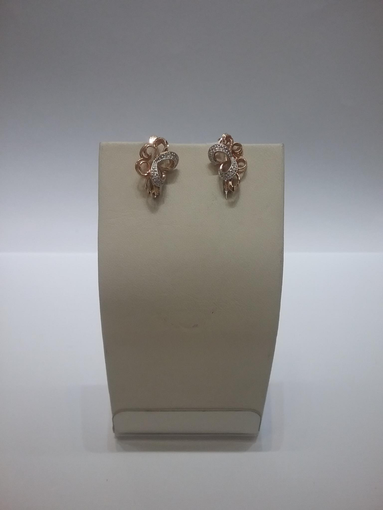 Серьги из красного золота 585 пробы