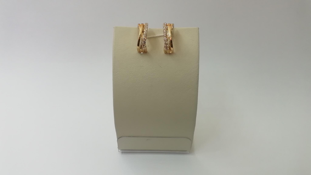 Серьги из красного золота 585 пробы