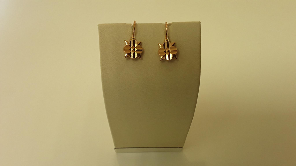 Серьги из красного золота 583 пробы