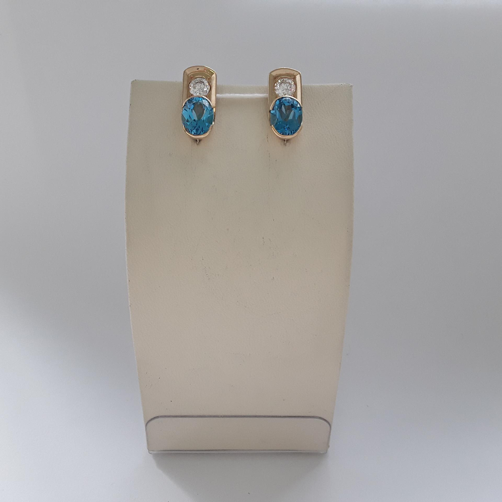 Серьги из красного золота 585 пробы